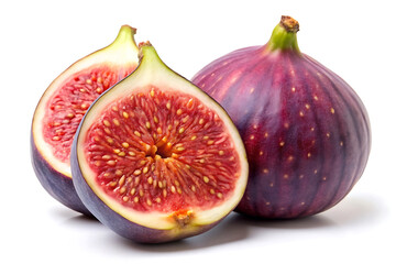 fresh fig fruit image isolated on white