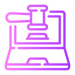 auction gradient icon