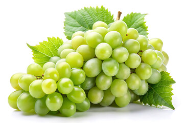 Obraz premium fresh green grapes image isolated on white background