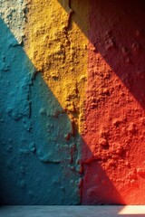 Deeply textured wall; contrasting light reveals intricate crevices , grey, shadow