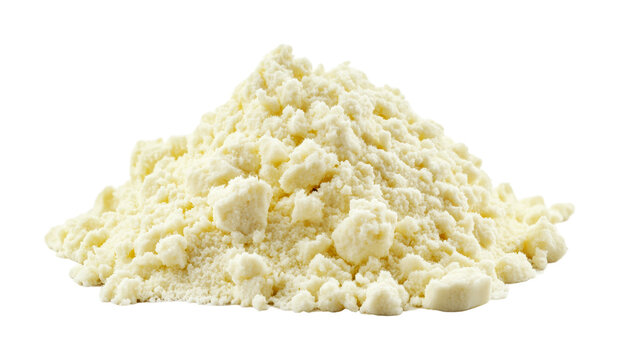 Powdered dairy product used in baking and cooking techniques in culinary recipes, cut out