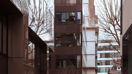 Obraz premium Elegant historical buildings in London with unique architectural charm