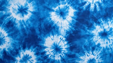 Abstract tie-dye background with blue and white colors, creating an artistic pattern