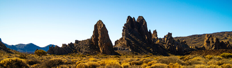 the Roques de García on tenerife island panorama