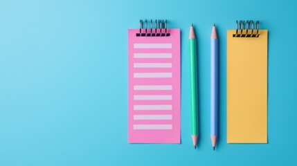 Obraz premium Minimalist Sticky Note To Do List Infographic with Structured Layout