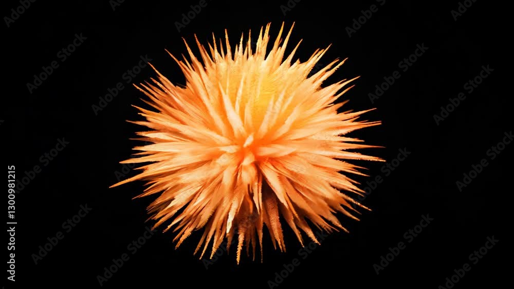 Poster golden glitter particle explosion against dark background with shimmering symmetry for festive and a