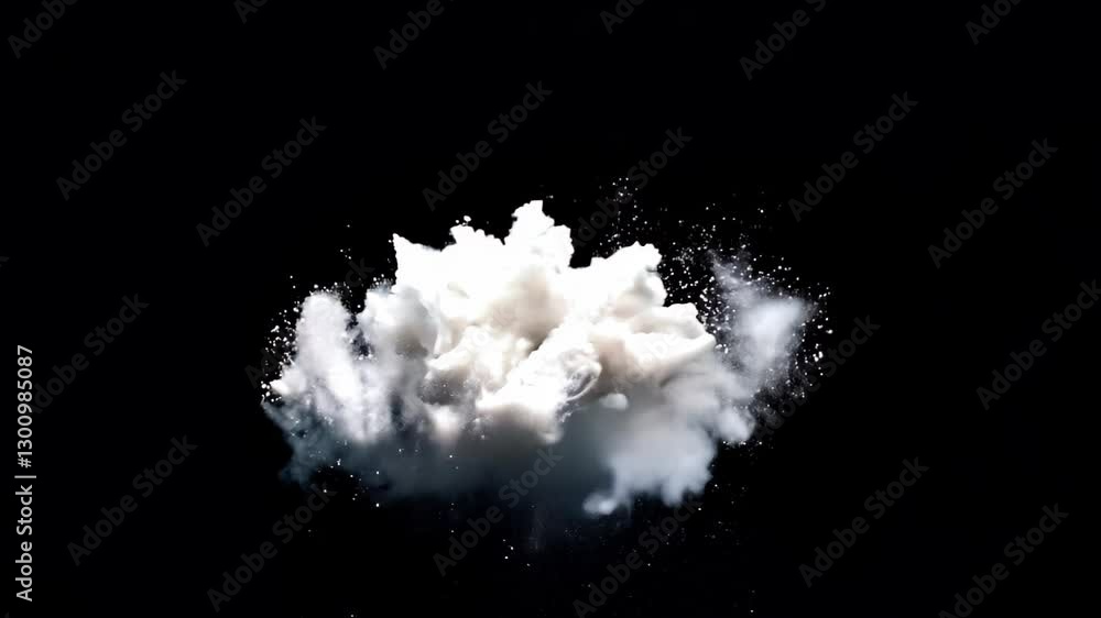 Poster dynamic explosion of water droplets captured in slow motion against black background for creative an