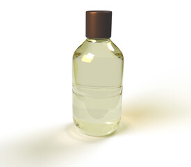 Elegance in a Bottle: Luxurious Perfume Glass Design on transparent background.