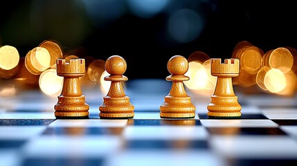 Chess strategy challenge competitive arena game board focused environment close-up view engaging concept for chess enthusiasts