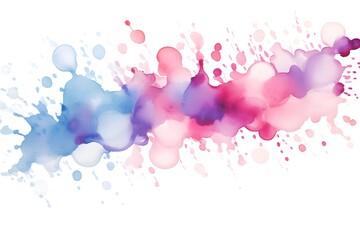 Abstract pink, purple watercolor splash background