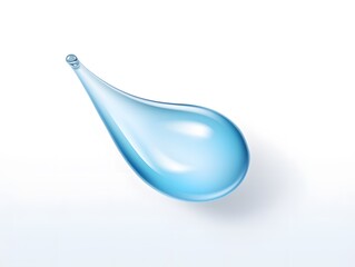 Water drop on white background. drop of water isolated