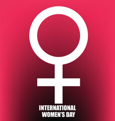 Fototapeta premium female symbols 8 march international women's day vector illustration concept, woman head illustration from side view happy women's day, can use for, landing page, template, Elegant card 