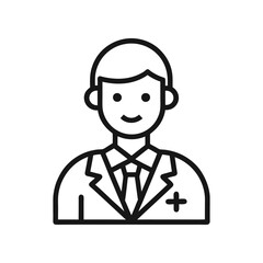 vector illustration of a doctor