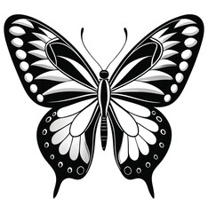 Beautiful minimalist and simple Butterfly Moth icon logo tattoo decorated vector image design engraving isolated art silhouette illustration 