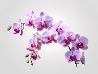 Naklejka premium Orchid isolated on white background