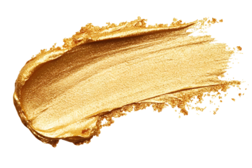 Radiant Gold Highlighter Smear with Defined Edges for Luxury Fashion and Beauty Designs