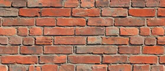 Obraz premium Red Brick Wall Texture Background