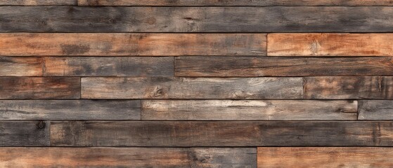 Fototapeta premium Rustic Weathered Wood Planks Wall Texture Background