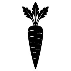 carrot with leaves