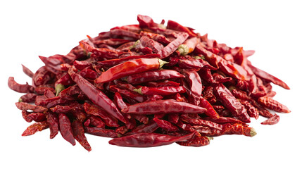 Isolated red chili pepper with transparent background, ideal for spicy food design projects, recipe books, and culinary marketing campaigns.