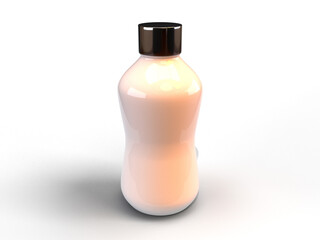 Timeless Beauty: Elegant Perfume Glass Bottle Design on transparent background,