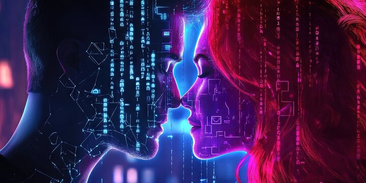 dating algorithm and dating app concept