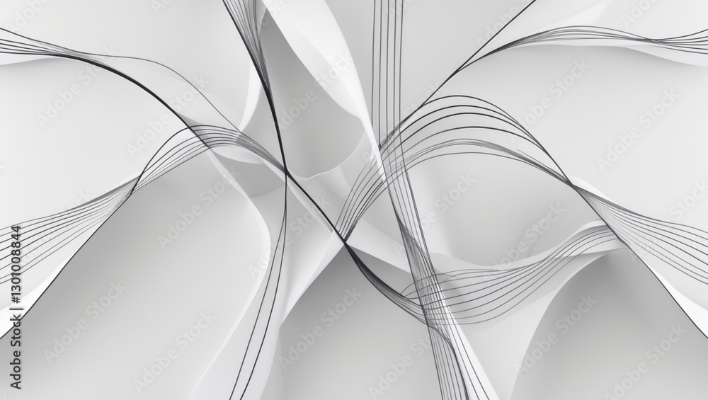 Poster elegant black and white abstract lines creating a modern and minimalist design for artistic and crea