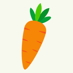 vector illustration of a carrot