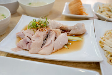 A Plate Of Hainan Chicken