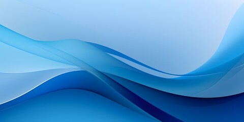 Fototapeta premium Abstract blue wave background. abstract art with flowing blue wave on a soft blue background
