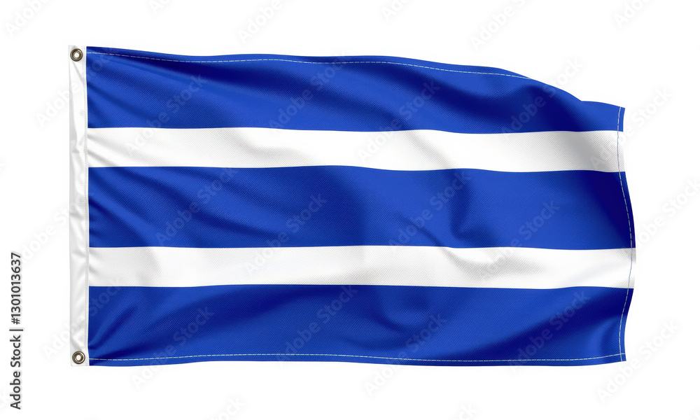 Aufkleber blue flag with horizontal white stripes, symbolizing unity and peace. ideal for various events and c