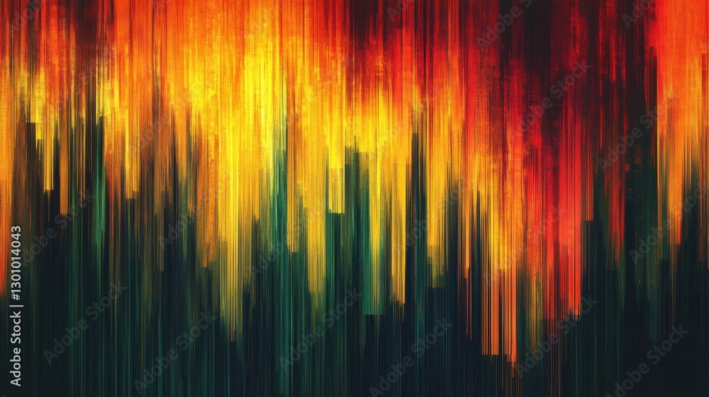 Poster vertical colored lines are creating a gradient effect visually