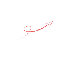  Red arrow with transparent background