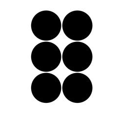 Transparent black round circle design element