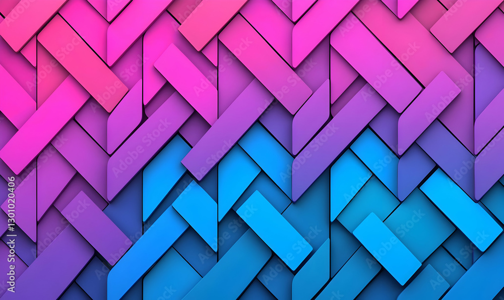 Poster colorful geometric pattern with layers and gradients for background use