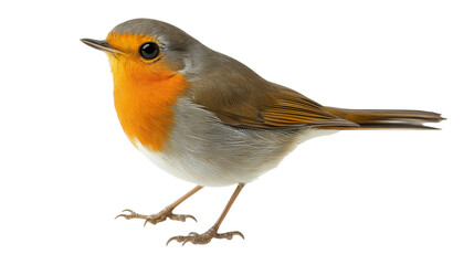 Fototapeta premium robin bird isolated on white background , transparent png 