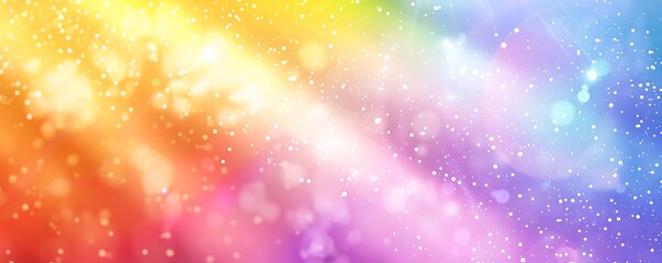 Rainbow dreamscape: Vibrant display of a mesmerizing spectrum of colors, sparkling with a cosmic, ethereal light. The scene evokes feelings of wonder and enchantment.