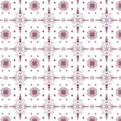 seamless pattern with hearts