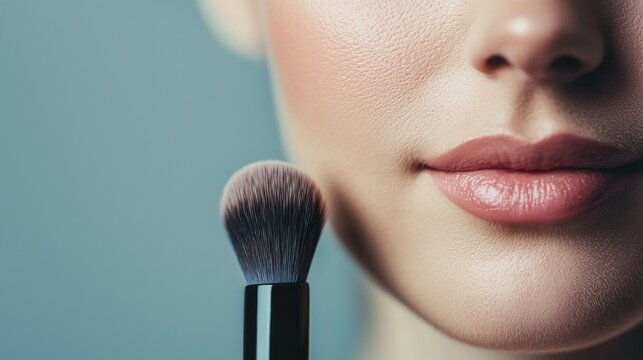 Daytime makeup tutorial showcasing beauty tips for flawless skin indoor setting close-up viewpoint