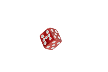 Dramatic Close-Up of Dice Rolling in a High-Stakes Game