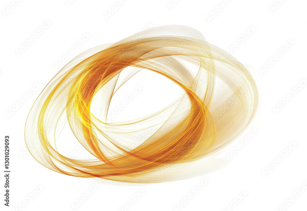 Poster dynamic composition of swirling golden lines representing motion and energy for modern artistic desi