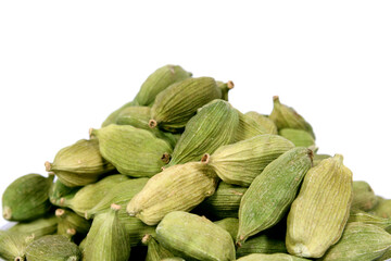 Cardamom in white background 