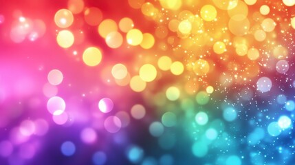 Colorful Bokeh Lights Abstract Background