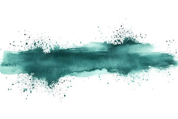 Elegant Mint Green Watercolor Brushstroke with Smooth