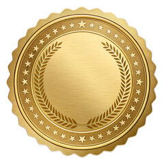 Anniversary golden label white background