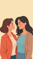 women ages come together positive