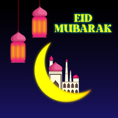 eid mubarak greeting card