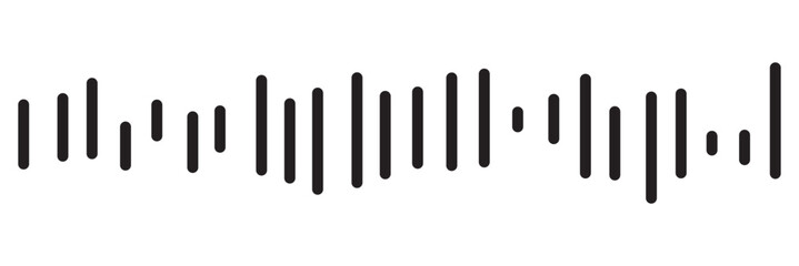good music sound wave logo illustration