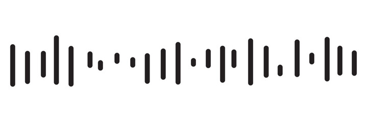 good music sound wave logo illustration