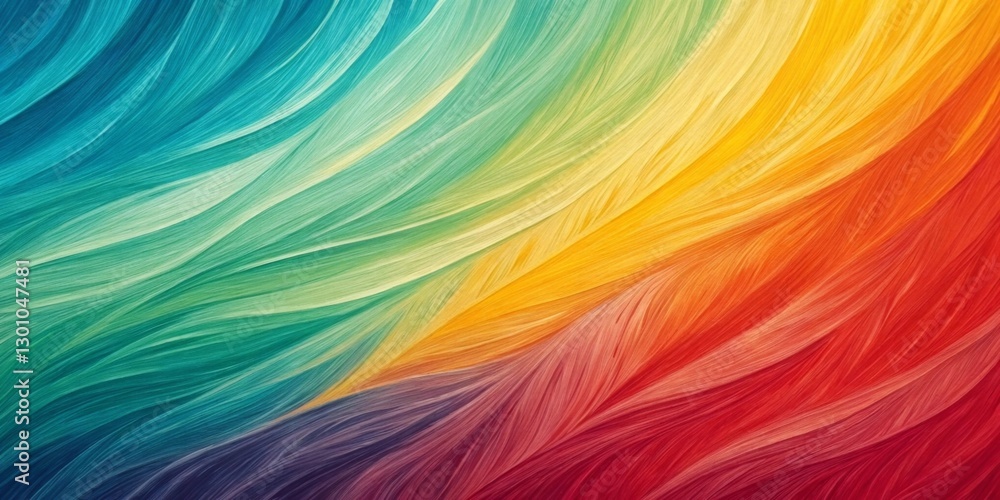 Poster an artistic, textured background resembling brush strokes on canvas, with vibrant colors blending to